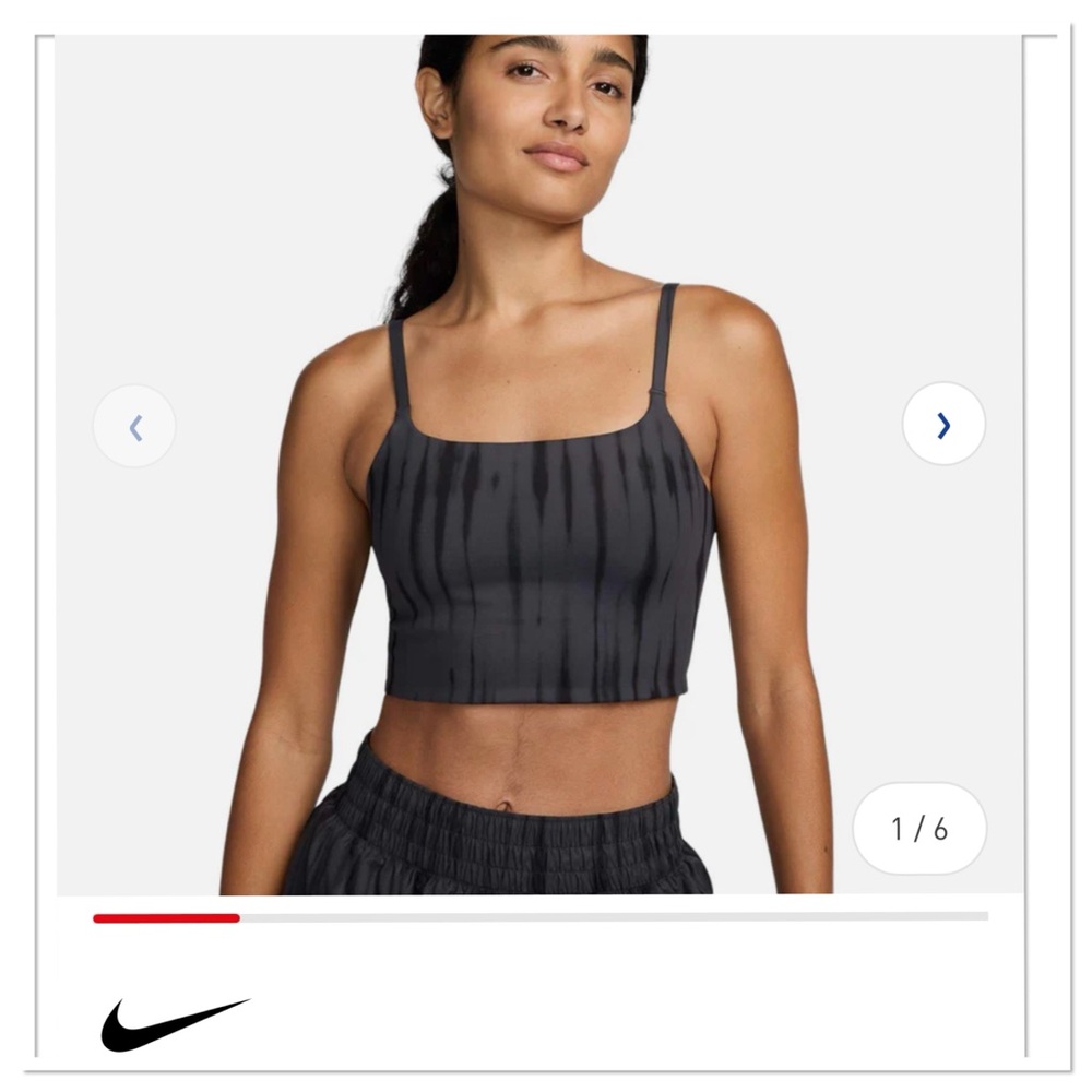 NIKE Women’s Light-Support Lightly Lined Sports Bra NWT Size Small
